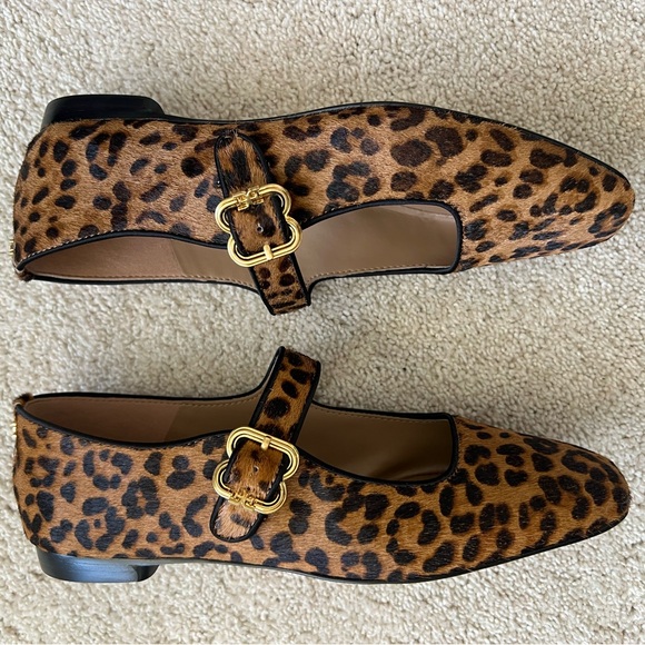 NEW Sam Edelman Michaela Mary Jane Flat - Leopard Calf - Picture 3 of 4